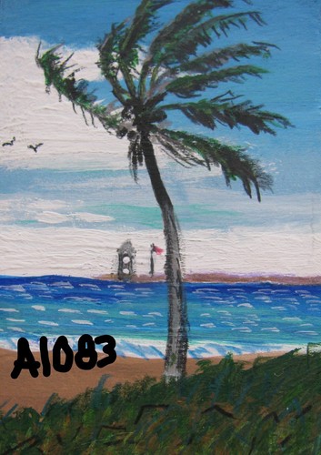 A1083 original acrylic aceo - a1083,