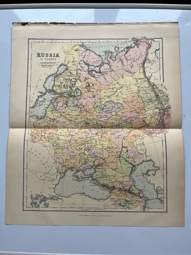 Antica mappa della russia - della,